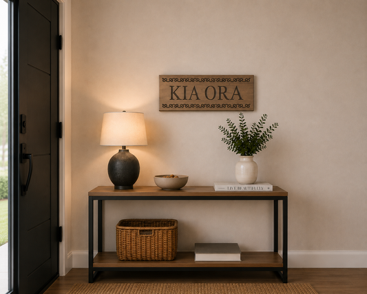 Kia Ora Greeting Plank