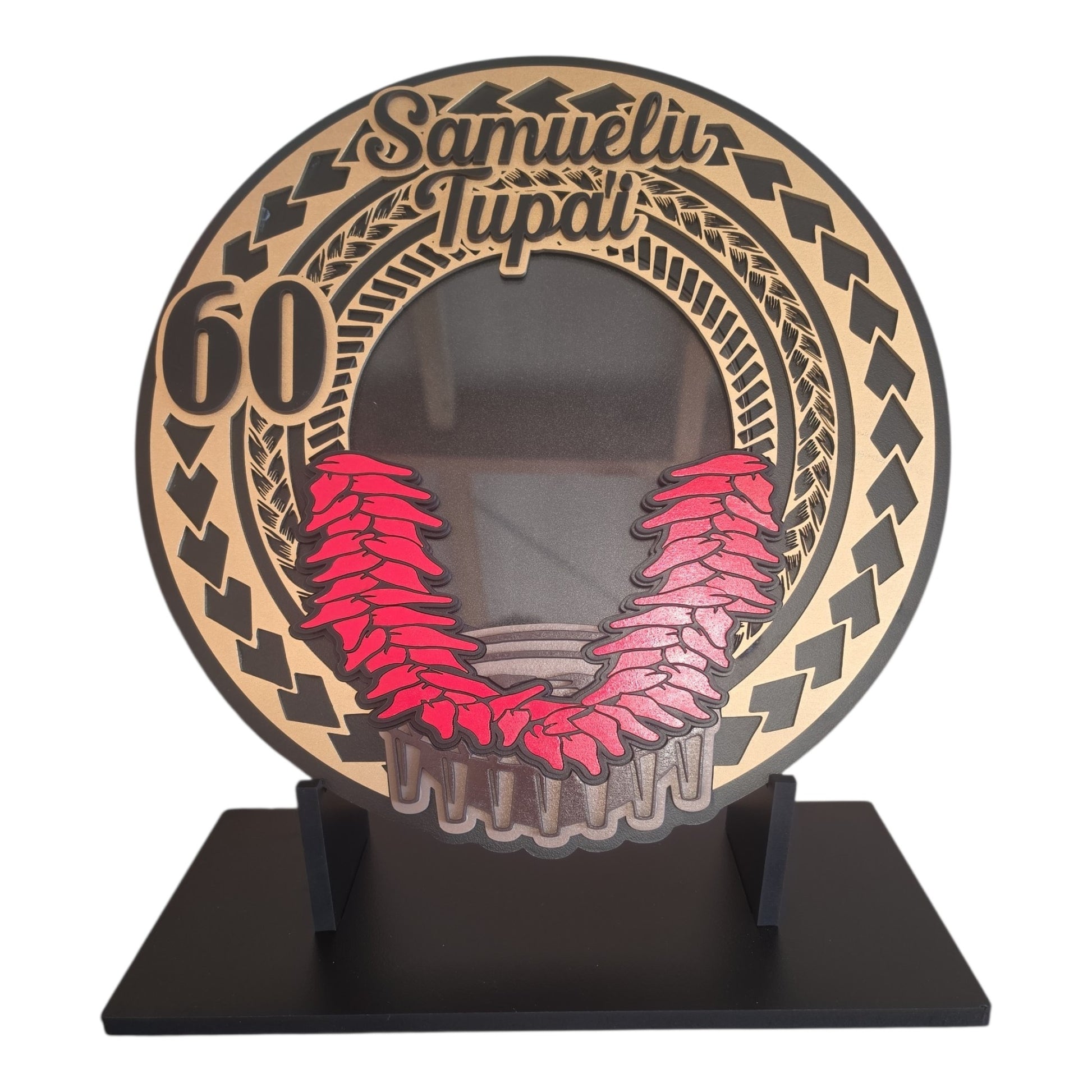 Samoan ula fala tanoa birthday plaque