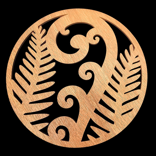 Silver Fern Koru Wall Art